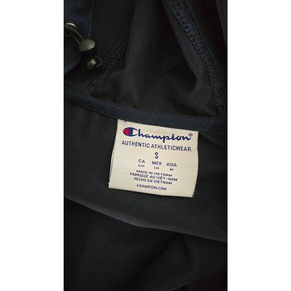 Champion 1/4 Zip Navy Pullover Windbreaker Hoodie – Men’s Size Small - Picture 3 of 4